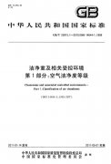 洁净室等级和级别-洁净室及相关受控环境 第1部